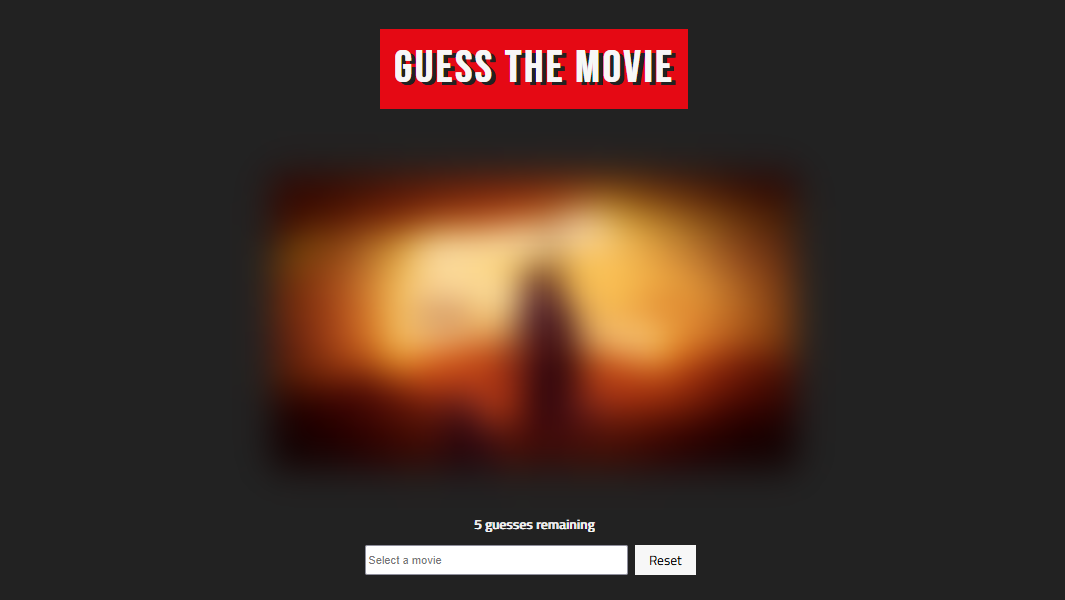 Guess the Movie website